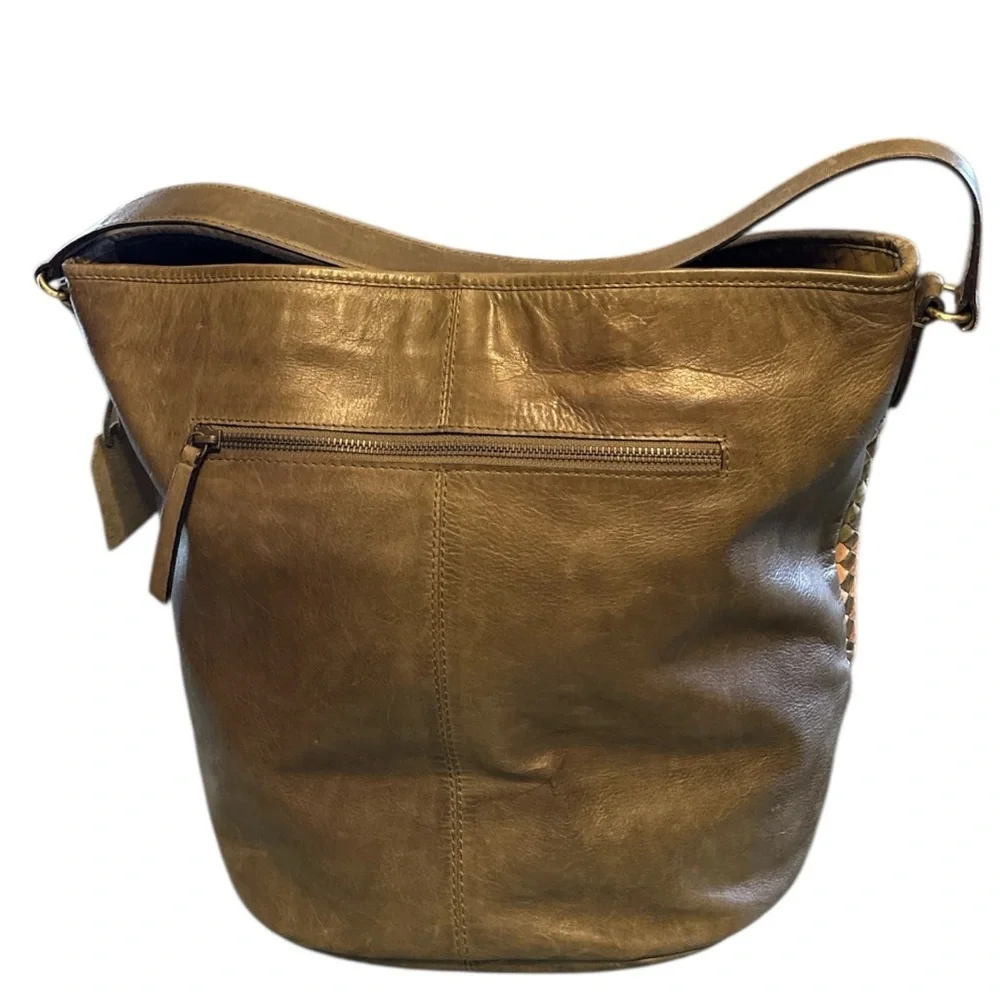 Genuine Soft Leather Artisian Bohemian Woven Shoulder Adjustable Crossbody Bag